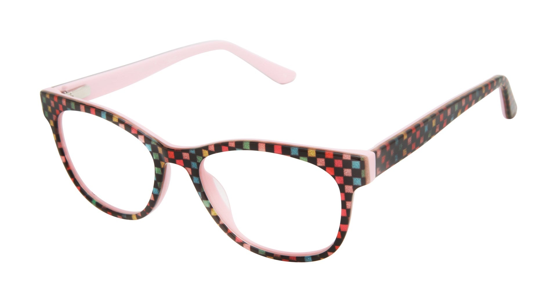 #color_Glitter Checker Print
